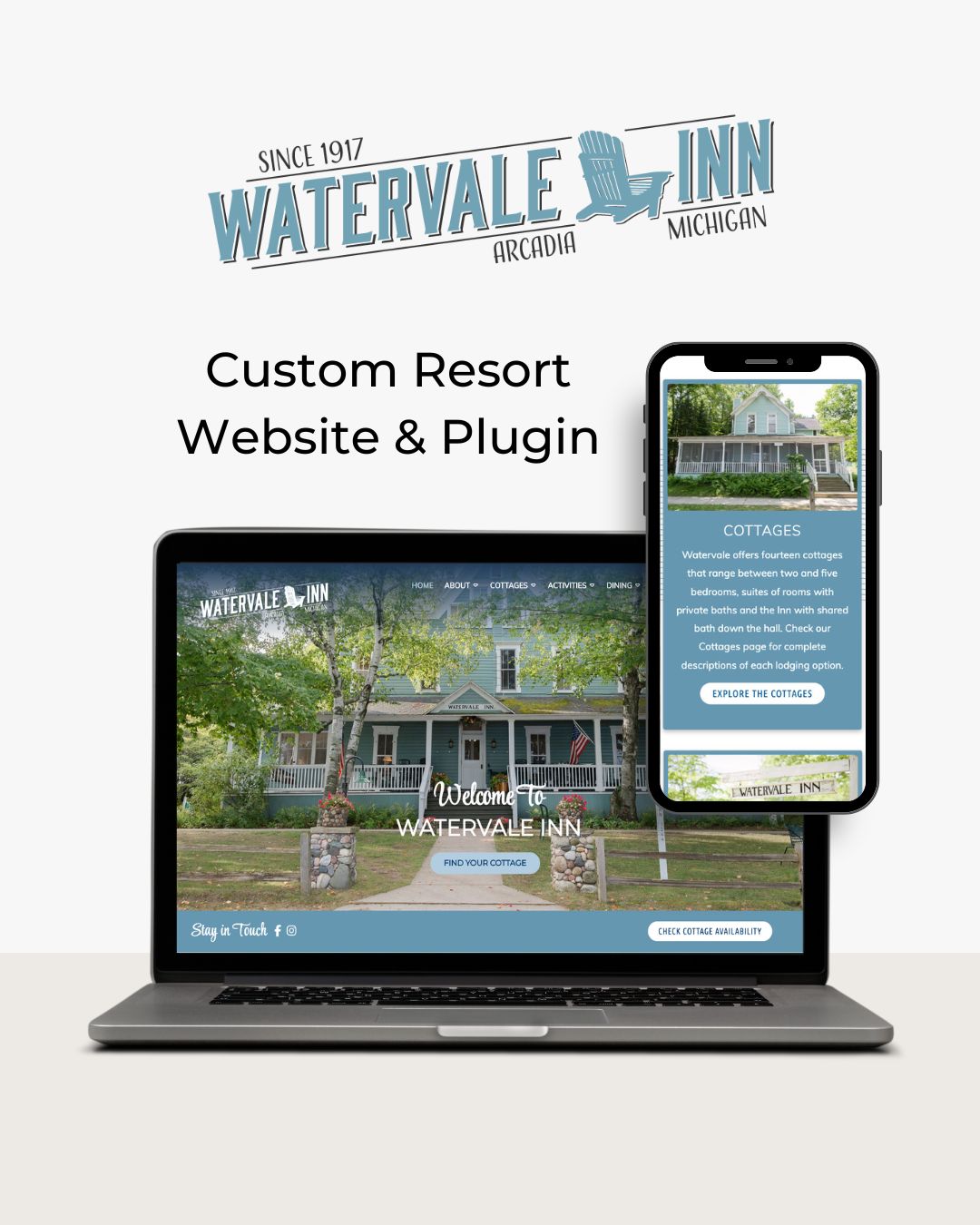 Resort Hotel Website Mock up