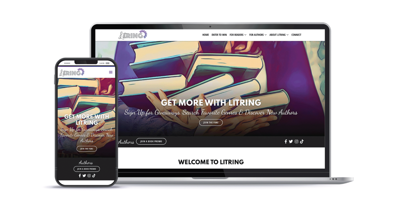 LitRing - Author Website - LaLa Projects Creative Agency